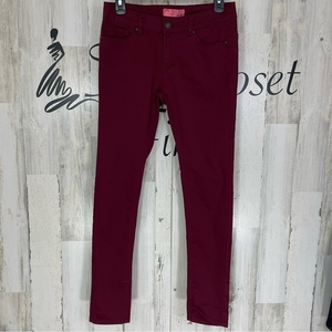 Wax Jeans‎ Red Skinny Leg Jeans Size 5 (Juniors)